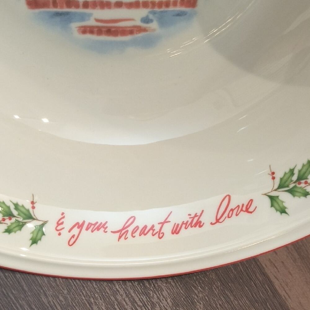 Lenox Holiday Fill Your Home with Joy 10" Bowl NWOT - Picture 6 of 8